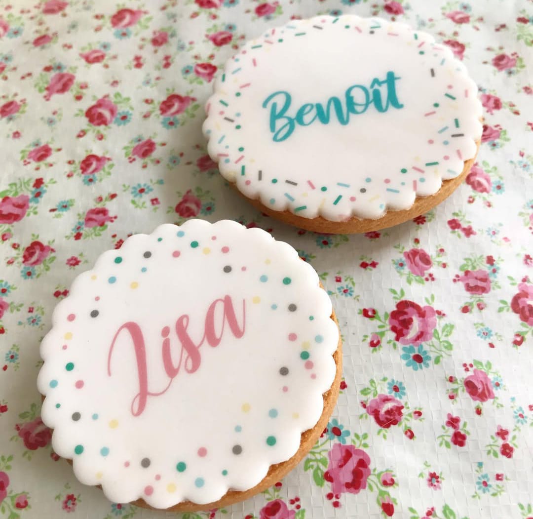 Biscuits rond glacé