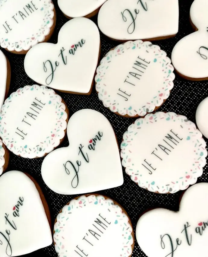 coeur et rond biscuit