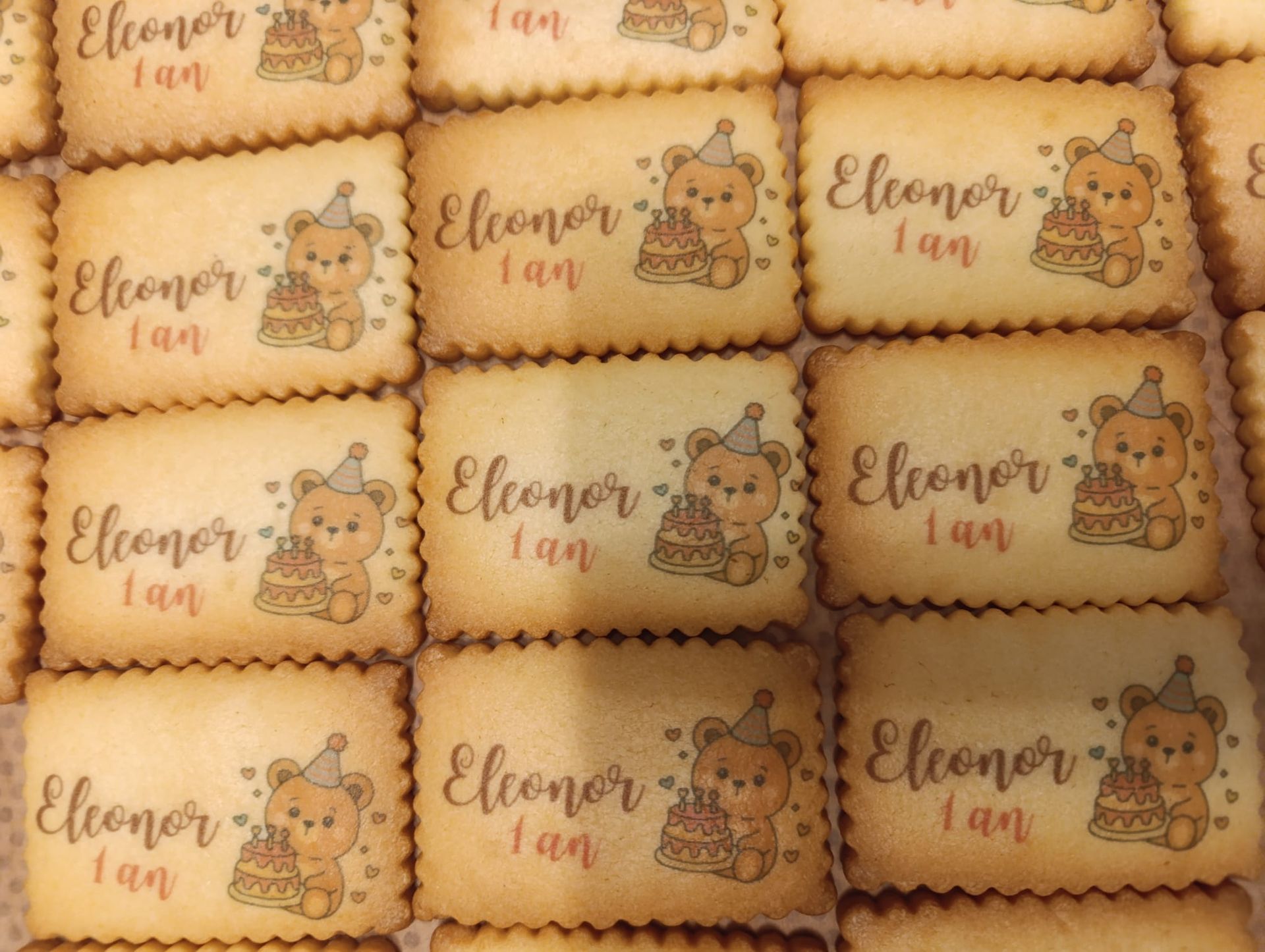 Biscuits rectangles personalisés 