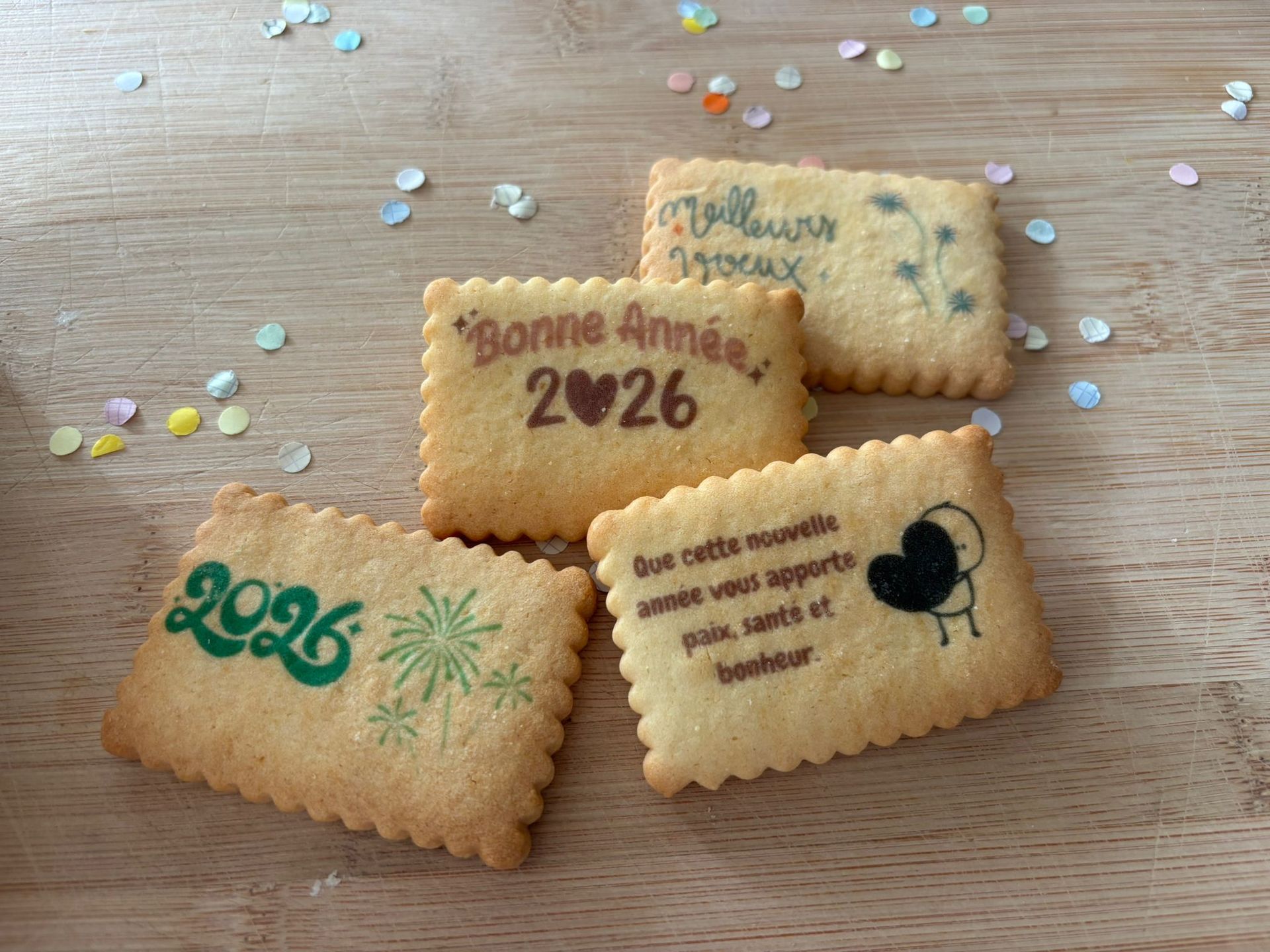 Biscuits rectangles personalisés 