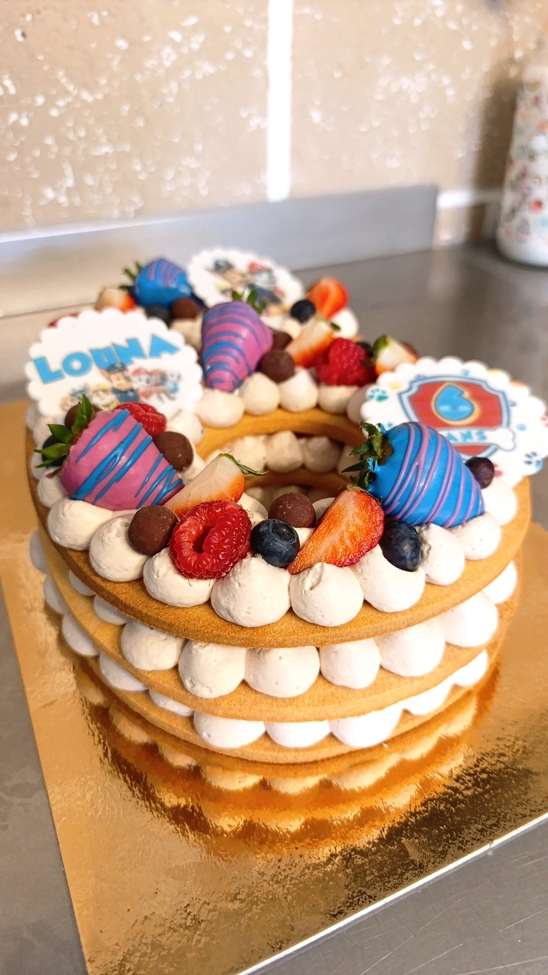 Number cake personalisé