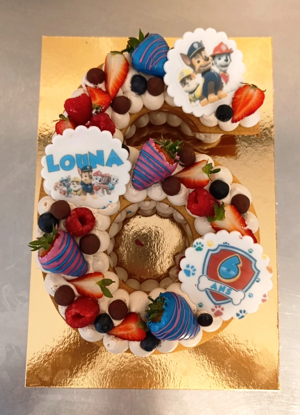 Number cake personalisé