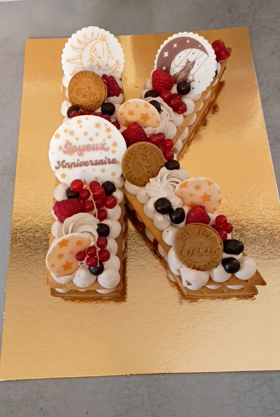 Number cake personalisé